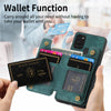 For Samsung Galaxy M32 4G Retro Leather Zipper Wallet Back Phone Case(Green)