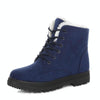 Ladies Cotton Shoes Plus Velvet Snow Boots, Size:38(Blue)