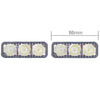 2 PCS MZ 9W 540LM 6500K 3-LED White Light Wired Car Daytime Running Light Fog Lamp, DC12-24V,Light Wire: 15cm