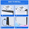 For Sony PS5 Slim IPEGA Universal Game Console Vertical Cooling Base Holder, Color: White