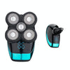 Electric Shaver Rechargeable Razor Intelligent Digital Display Bald Hair Clipper,Style: With Nasal Hair Apparatus