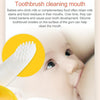 3 PCS Baby Silicone Training Toothbrush Banana Shape Safe Toddle Teether Chew Toys Teething Ring Gift for Infant Baby Chewing(Yellow-B)