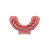 Silicone U-Shaped Replaceable Brush Head 2-8 Years Old Oral Electric Toothbrush Head(Pink)