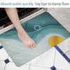 Bathroom Toilet Quick-Drying Absorbent Non-Slip Mats Diatom Ma, Size: 60 x 40 cm(Cute Cat)