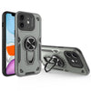 For iPhone 11 Metal Rotating Bracket TPU + PC Magnetic Phone Case(Carbon Grey)