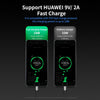 ROCK RWC-0440 18W QC4.0 / QC3.0 / FCP Dual USB + PPS / PD3.0 / PD2.0 / FCP Dual USB-C / Type-C Interface Travel Charger with Foldable Plug, Chinese Plug(Black)