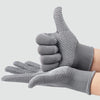 5pairs Outdoor Breathable Non-slip Particle Silicone Hiking Riding Nylon Gloves Thin Mittens(Black)
