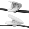 1000pcs Rotary Headphone Cable Clip Clamp Holder Mount Collar Clothes(Black)