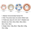 Thickened Children Swimming Ring Inflatable Underarm Ring 50cm(Striped Blue)