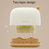 Traveling Portable Sealed Soap Box Household Bathroom Soap Holder(White)