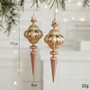 2pcs Christmas Decoration Christmas Tree Pendant Hanging Ornament, Style: Pointed Conch