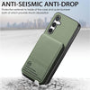 For Samsung Galaxy A33 5G Twill Fabric Leather Vertical Flip RFID Card Bag Phone Case(Green)