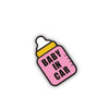 10 PCS There Is A Baby In The Car Stickers Warning Stickers Style: CT223Z Pink Bottom Bottle Adhesive Stickers
