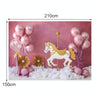 2.1m X 1.5m Birthday Party Shooting 3D Printed Background Cloth(4716)