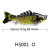 2 PCS PROBEROS HS001 10cm 15.5g Road Sub-Fish Bait Plastic Hard Bait(O)