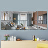 5cm x 5cm Acrylic Mirror Square Stereo Wall Stickers Self-Adhesive Decorative Soft Mirror Right Angle Model(Gold)