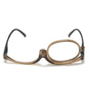 Makeup Presbyopic Glasses Monolithic Reading Glass Magnifying Glass, Degree: +250(Tea Color)