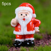5pcs Christmas Decorations Resin Crafts Gifts Home Decorations Small Ornaments, Style: No.2 Santa Claus