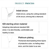 S925 Sterling Silver Platinum-plated Wing Feather Clavicle Necklace(BSN395)
