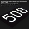 0.36W Solar Powered Wall Mount 6 LEDs Lighting Doorplate Lamp House Number Porch Lights with Solar Pannel(9)
