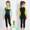 DIVE & SAIL WS-18818 Children Diving Suit One-piece Warm Snorkeling Surfing Anti-jellyfish Swimsuit, Size:XL(Gray Green Sleeve)