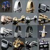 Men Brass Plated Shirt Cufflinks, Color: Gold Buckle