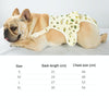 Washable Dog Sanitary Pants - Yellow, Large