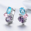 Sterling Silver Earrings Zircon Earrings Personality Ladies Earrings