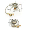 S187 Outdoor Portable Mini Stainless Steel Camping Stove Windproof Gas Stove (Silver)