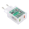 64-22 2A Dual USB Transparent Charger, specification: EU Plug