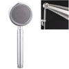 Space Aluminum Round Shape High Pressure Handheld Shower Head Water Saving Bathroom Accessories, Size: 23 x 8.2 x 2cm(Silver)