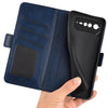 For Asus ROG Phone 6 Dual-side Magnetic Buckle Horizontal Flip Leather Phone Case(Dark Blue)