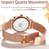 OLEVS 5189 Women Heart Shape Waterproof Quartz Watch(Rose Gold)