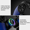 2 PCS Bluetooth Wireless Gamepad Touch Screen With Light Audio Dual Vibration Controller For PS4(Blue)
