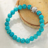 S2203-12 Cross Women Beaded Bracelet Turquoise Ethnic Style Charm Jewelry