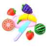 Pretend Play Plastic Food Toy Cutting Fruit Vegetable for Children, Random Color and Style 18 PCS / Set
