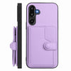 For Samsung Galaxy M16 5G / F16 5G Button Card Bag RFID Anti-theft Phone Case(Purple)