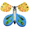 Magic Science Novelty Flying Butterfly Toy Magic Props(Yellow + Blue)