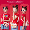 DIY Cute Cartoon Waterproof Kids Messenger Bag(Pink)