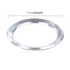 Car Aluminum Steering Wheel Decoration Ring For BMW(Silver)