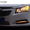 2 PCS 2x 2W Waterproof Eagle Eye Light White LED Light for Vehicles, Cable Length: 60cm(Black)
