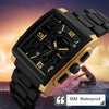 SKMEI 1274  Men Fashion Electronic Watch Multifunctional Outdoor Sports Watch(Golden)