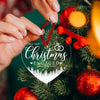 Christmas Acrylic Transparent Decoration Blessing Pendant Home Christmas Tree Ornament, Style: HOME