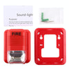 Sound-light Fire Alarm Warning Strobe Horn Alert Safety System Sensor