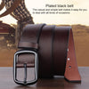 Dandali YY25 Men Fashion Retro Buckle Leather Belt Waistband, Length: 110cm(Black)