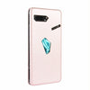 For Asus ROG Phone II Carbon Fiber Texture Horizontal Flip TPU + PC + PU Leather Case with Card Slot(Pink)