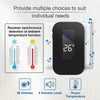 Wireless Doorbell with Temperature Display, 150m Range, UK Plug (Black)