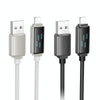 Borofone BU53 Meteor 1.2m 2.4A USB to 8 Pin Charging Data Cable(Black)