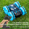 2.4G RC Stunt Car Land Water Double Side Amphibious Elves Simulate Remote Control Vehicle Toy (Blue)