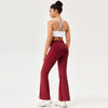 High-waisted Hip-lifting Elastic Quick-drying Yoga Sports Flared Pants, Size: XXL()